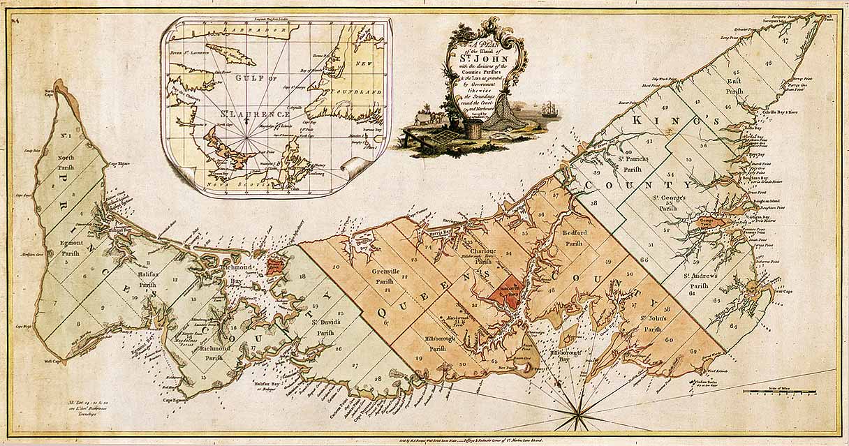 Prince Edward Island, 1765 - 1700's Maps - CKA