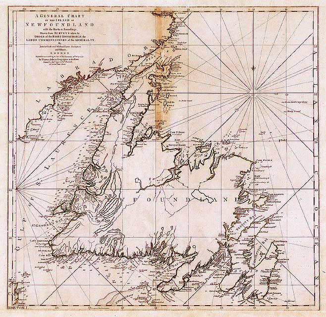 Newfoundland, 1775 - 1700's Maps - CKA