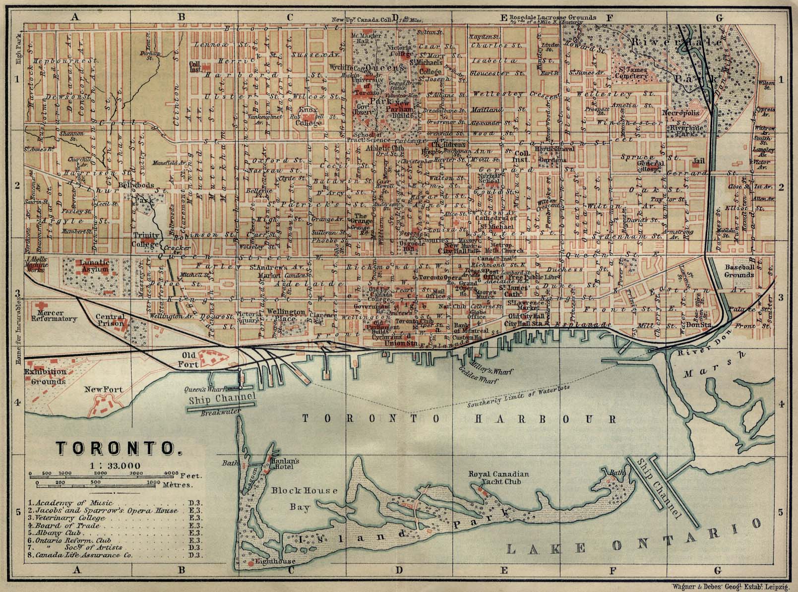 Toronto 1894 - 1800's Maps - CKA