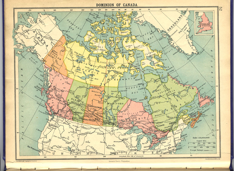 Dominion of Canada 1922 - Canada Maps Maps - CKA