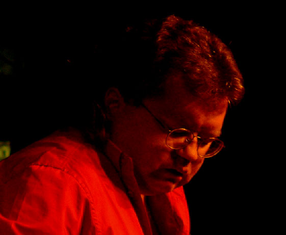Brian Dolph on stage at the first Quinte Country Jamboree, February 15, 2004.  Shot on stage at the Empire Theater, belleville.