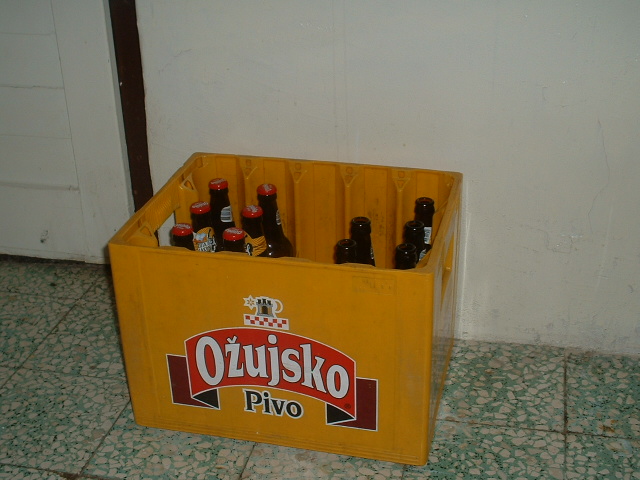 My Croatian beer in Mostar.