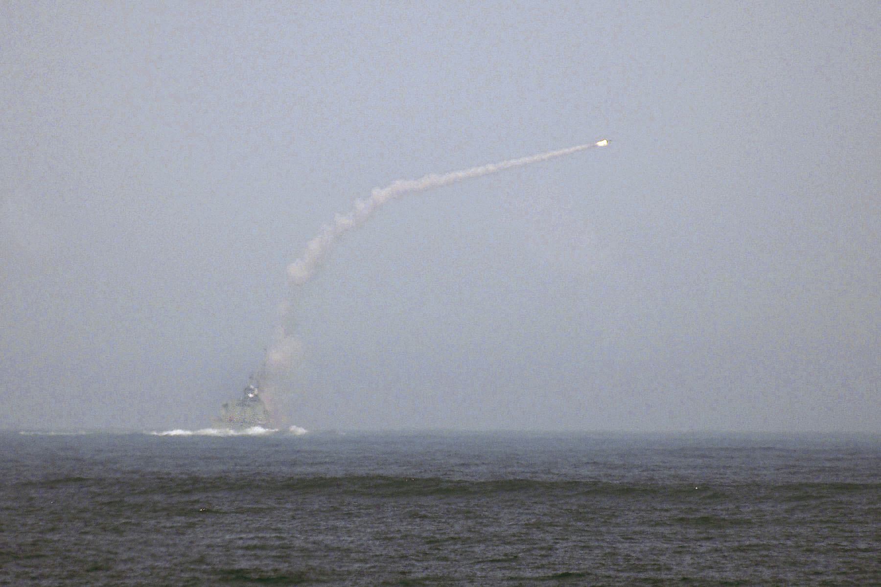 HMCS HALIFAX firing a NAOT Sea Sparrow Missile - Canadian Navy - CKA