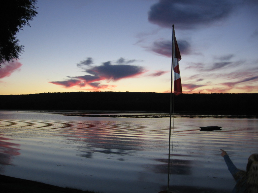 Sunset on the Trent River in Frankford, Ontario