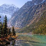 Mt Edith Cavell and Cavell Lake, Jasper National Park