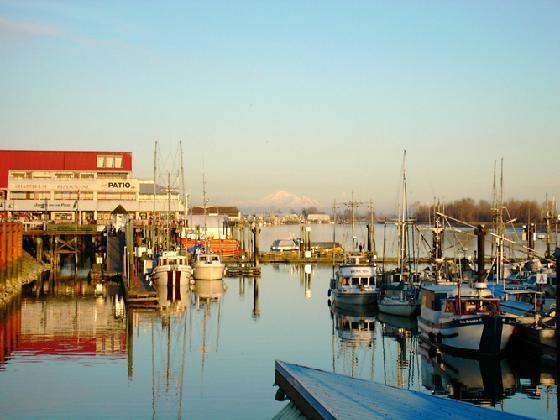 Steveston docks and boats.