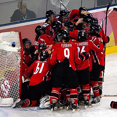 Team Canada at the Olympics in Torini