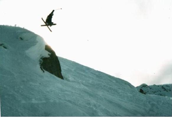This is a cliff at whistler- a nice mute grab- 