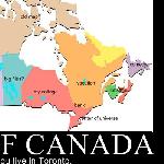 Map of Canada According to Toronto