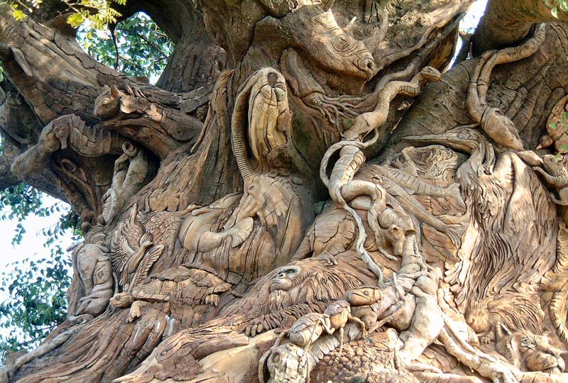 Sculpted tree