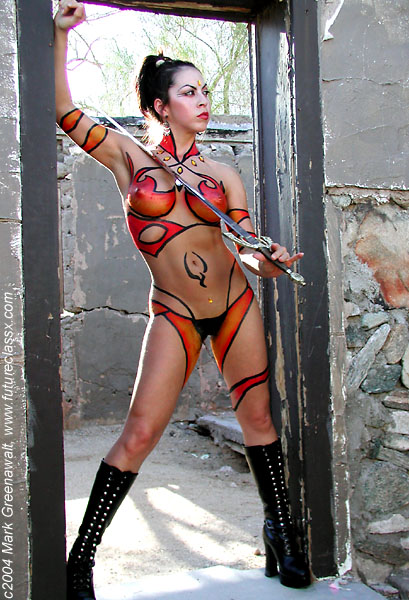 Painted warrior princess