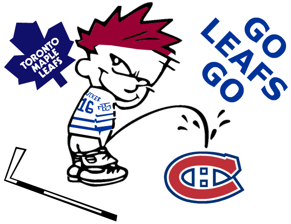 I was very bored and was thinking of something to maybe put on my car.... How about those Calvin images? :P Go Leafs Go!