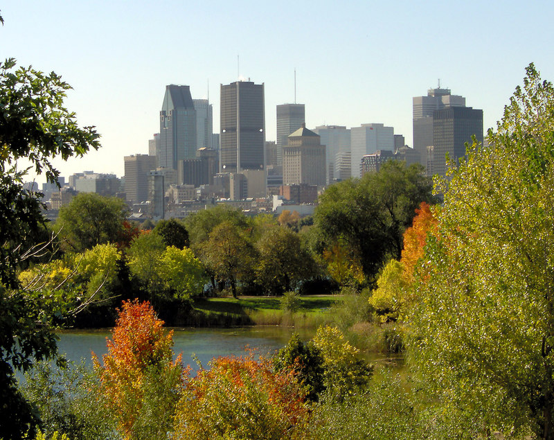 Downtown as seen from Ile Ste. H�l�ne.