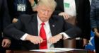 Trump signs immigration actions to build border wall