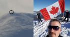 Flag mysteriously appears on Yukon mountain, social media cracks the case