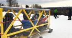 Engineering students from across Canada race downhill for annual concrete toboggan race
