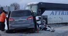 6 children among 8 critically injured after coach bus, van collide in Clearview, Ont.