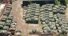 What is 'the backbone' of the Canadian Army doing in a junk yard'