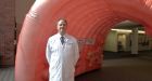 Someone has stolen a giant inflatable colon from a US hospital