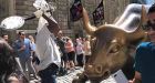 Texas man arrested for damaging New York City's Charging Bull statue while yelling 'F**k Trump'