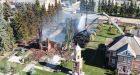 'Terrible and tragic': Century-old Catholic church in Morinville, Alta., destroyed by fire | CBC News