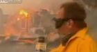 California Reporter Live From His Own Burning Home. *