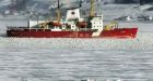 Research icebreaker takes in winter in Beaufort Sea