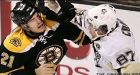 Crosby gets Howe hat trick against Bruins