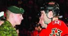 Soldiers lauded at Flames game