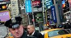 Bomb damages Times Square military recruiting station; police seek cyclist