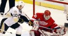 Red Wings perplex punchless Penguins for 2-0 lead