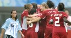 Canadian women's soccer team wins at Olympics