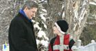 Harper sees daughter off with pats on the shoulder