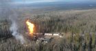Gas well burns out of control in northeastern B.C.