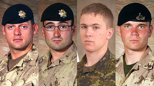 4 Canadian Soldiers Killed, 8 Injured in Kandahar Roadside Attacks