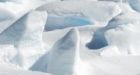 Ice bridge ruptures in Antarctic