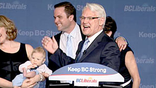 Campbell wins third straight term in B.C.