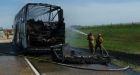 Pilgrims escape burning bus on Alberta highway