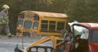 9 teens suffer injuries in school bus crash
