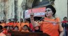 Imelda Marcos bids for seat as Philippine race begins