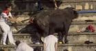 Spanish bull leaps into stands, injures 40