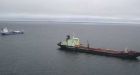 Grounded Arctic tanker tries to lighten load