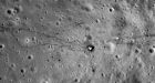 Astronauts' tracks, trash seen in new moon photos