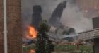 Jet crash rescuers search rubble in Virginia
