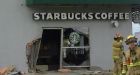 Car crashes into busy Calgary Starbucks