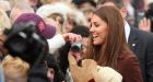 Kate Middleton pregnant: 'I'll take a teddy for my d...' said Kate. Is that D for daughter, they asked: Duchess nearly slips as she tours Grimsby