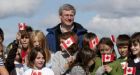 Stephen Harper arrives in Whitehorse for Northern tour