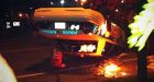 200 rioters in Blainville, Que., set police car on fire