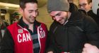 Alexandre Bilodeau returns to hero's welcome in Montreal
