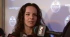 Shannon Szabados takes gold medal form to Oilers practice